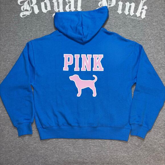Victoria’s Secret PINK Limited Edition Blue Charge Throwback Logo Full Zip - MD - Picture 3 of 7